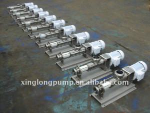 Xinglong single screw eccentric pumps used in sugar/syrup process