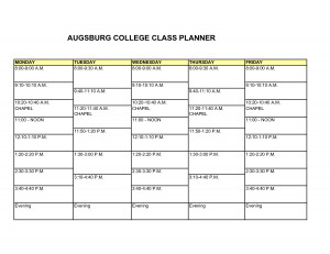 college student planner template