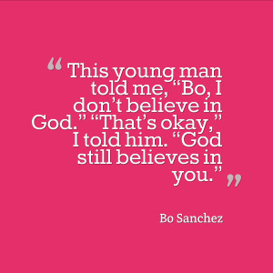 Do you have other inspiring words from the Preacher in Blue Jeans ...