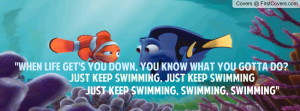 Just keep swimming Profile Facebook Covers