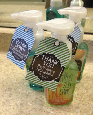 Hand Soap Teacher Gift - Thank you for lending a helping hand Hands ...