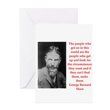 george bernard shaw quote Greeting Card for