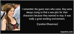 More Caroline Dhavernas Quotes