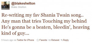 Blake Shelton Spills...