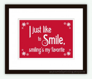 Smiling's My Favorite 5x7