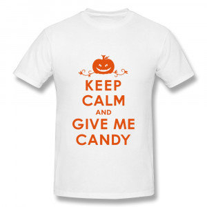 ... Men Halloween Keep Calm and Give Me Candy Customize Cool Quotes Men's