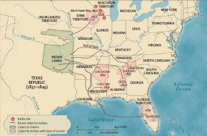 Indian removals in the US in 1830s; Trail of Tears[882x584] ( i.imgur ...