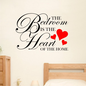 Bedroom-Heart-WALL-STICKER-QUOTE-ART-Home-Vinyl-Kitchen-Bedroom-Living ...