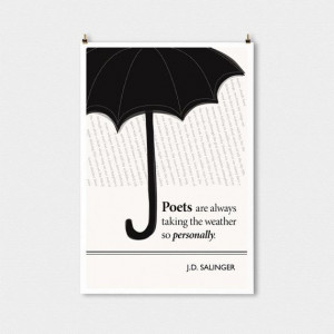 Illustration, J.D. Salinger Quote, Fine Art Print and Art Posters ...