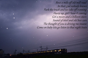 Night Train - Jason Aldean. I seriously love this song.