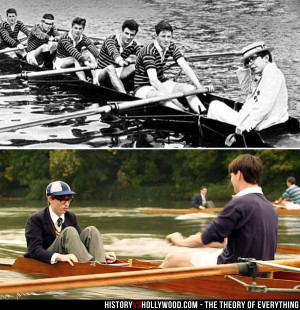 Stephen Hawking (top, right) served as a coxswain on the Oxford rowing ...