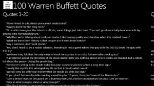 100 Warren Buffett Quotes
