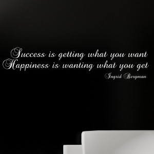 Ingrid-Bergman-Success-Quote-Wall-Sticker-Bedroom-Lounge-Wall-Art ...