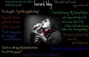 Gerard Way Quotes by MusicRocks00