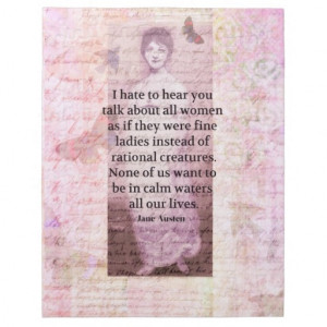 Jane Austen Inspirational quote empowerment women Jigsaw Puzzles