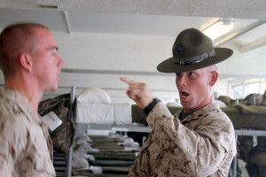 In bootcamp, the first thing a recruit learns is that the word 