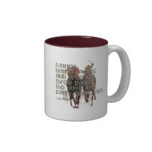 Will Rogers Horse Racing Quote Two-Tone Coffee Mug