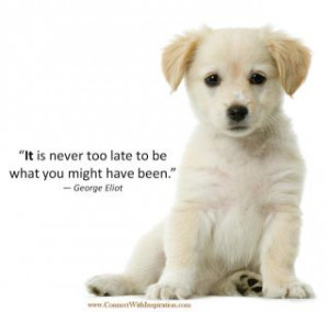 ... to go to a large size picture quote on- It Is Never Too Late To Be