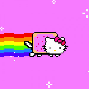 hello kitty nyan cat