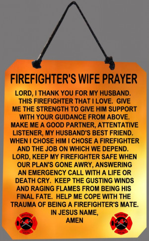 Firefighter Wife's Prayer