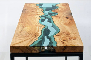 The amazing design here uses wood and class to create a coffee table ...