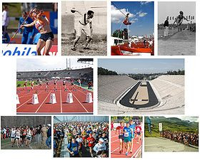 ... comprises a variety of running, jumping, throwing and walking events