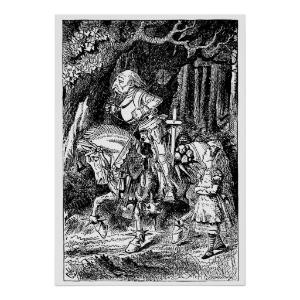 Vintage Alice in Wonderland White Knight and Alice Poster We have the ...