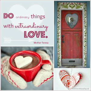 Valentine quote collage, 