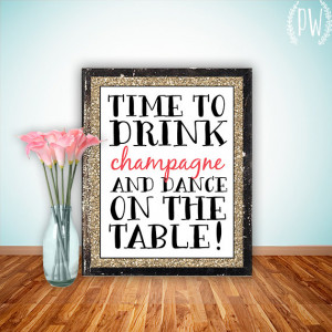 Quote Print, Printable art wall decor, inspirational quotes party ...
