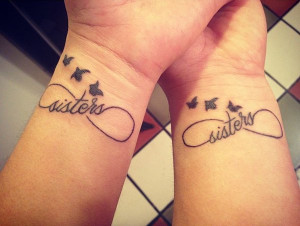 Infinity sister tattoos