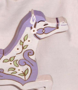 Mary Poppins Carousel Horse Decor, Hand Cut, Sanded, and Painted