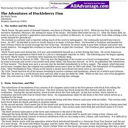 The Adventures of Huckleberry Finn by Mark Twain