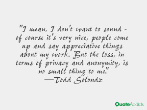 Todd Solondz Quotes