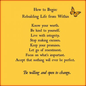 REBUILD YOUR LIFE QUOTES
