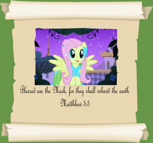 MLP Christian quotes. Fluttershy. by GennadyKalugina
