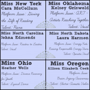 2014 Miss America Pageant Contestants: Part 7