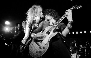 Izzy Stradlin and Axl Rose