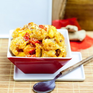 Sweet and Sour Cauliflower with Pineapple