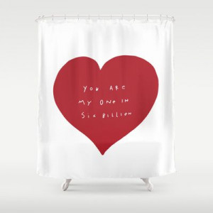 Love Shower Curtain by Quotes - $68.00