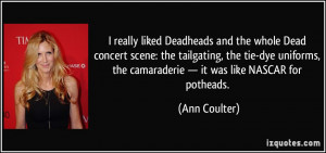 liked Deadheads and the whole Dead concert scene: the tailgating ...
