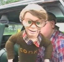 ... help of his old childhood friend: a ventriloquist doll named Conky