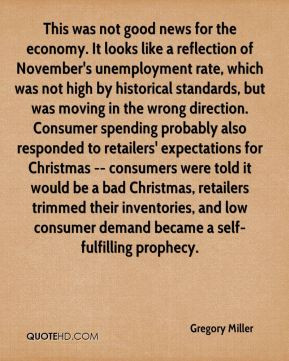 ... Christmas -- consumers were told it would be a bad Christmas