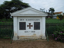WW1 Memorial in Iringa , Tanzania .