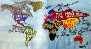 weird world map