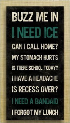 School office-Haha I need this More