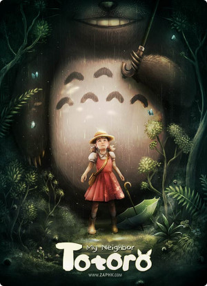 My neighbor Totoro – Illustration by Zaphk