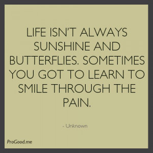 Quotes About Smiling through Pain