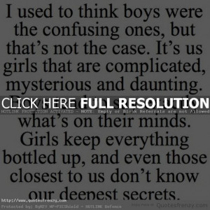 love girl girls BlackandWhite Confusing complicated Quotes