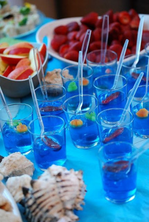 Ocean Birthday Party – jello cups