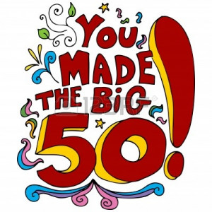 Happy 50th Birthday Clip Art